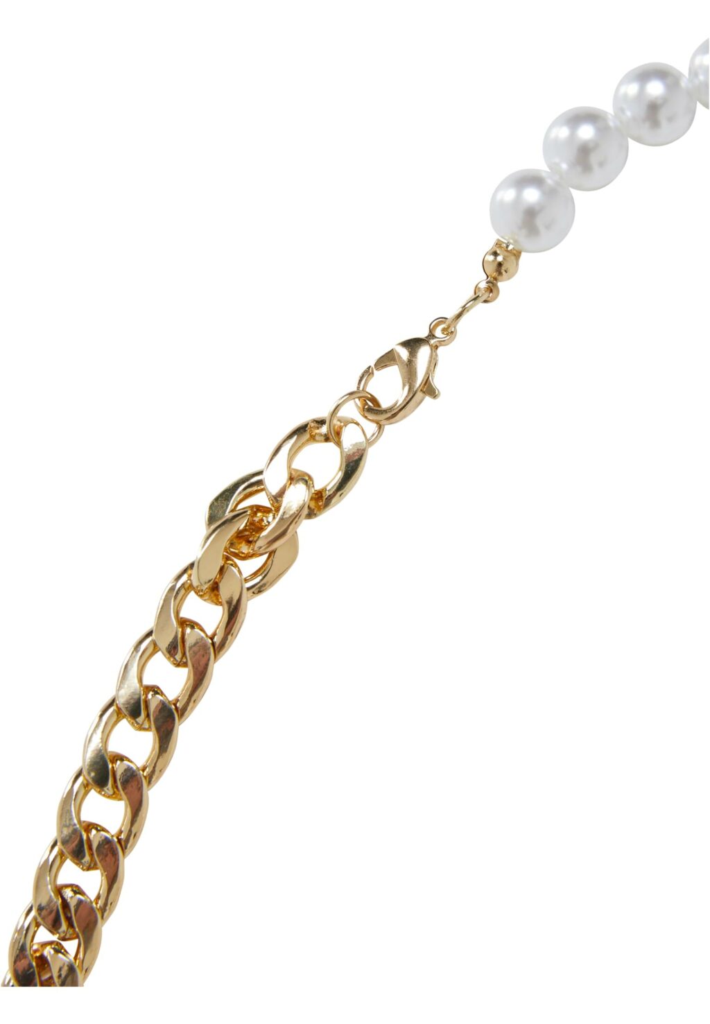Half Pearl Exchangable Necklace 2-Pack gold/gunmetal one TB6513