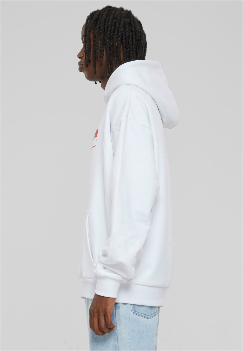 Hey! My Name Is Oversize Hoodie white MT2896
