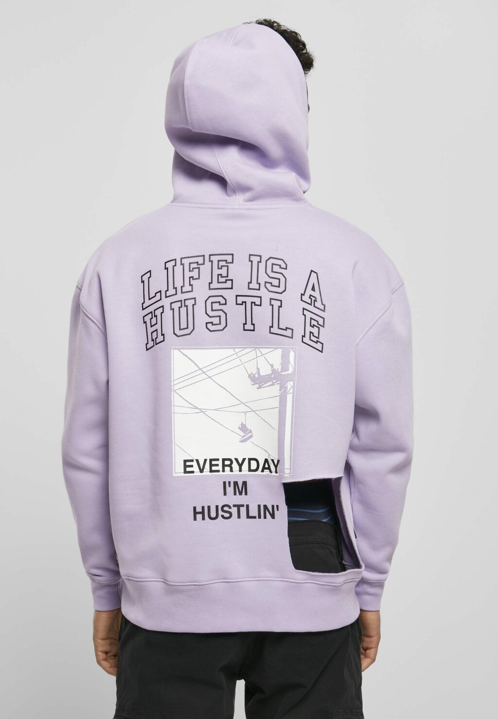 Hustle Life MC Box Hoody lilac CS2735