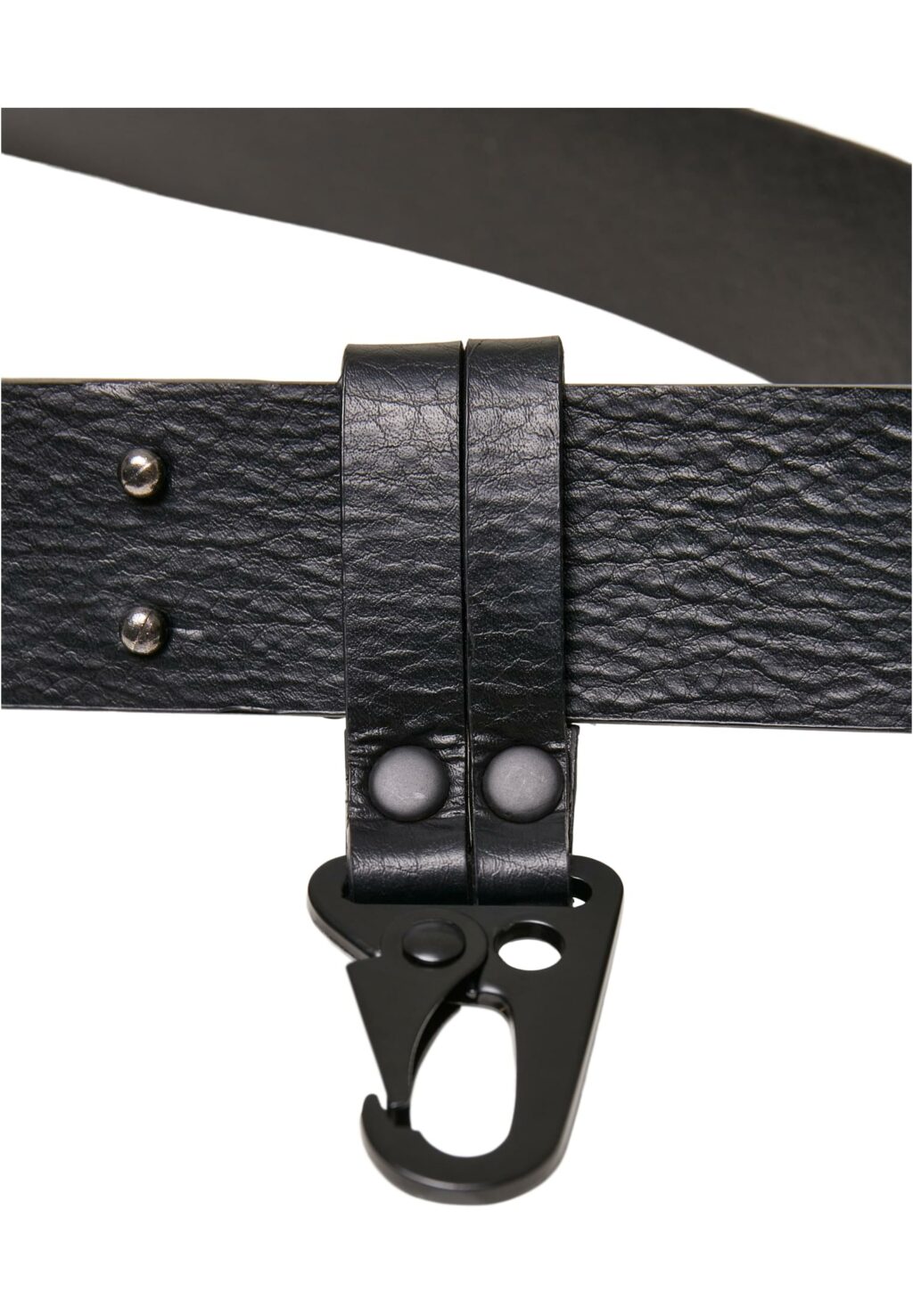 Imitation Leather Belt With Hook black TB4637