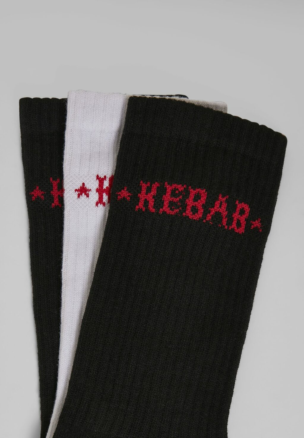Kebab Socks 3-Pack black/white MT2050