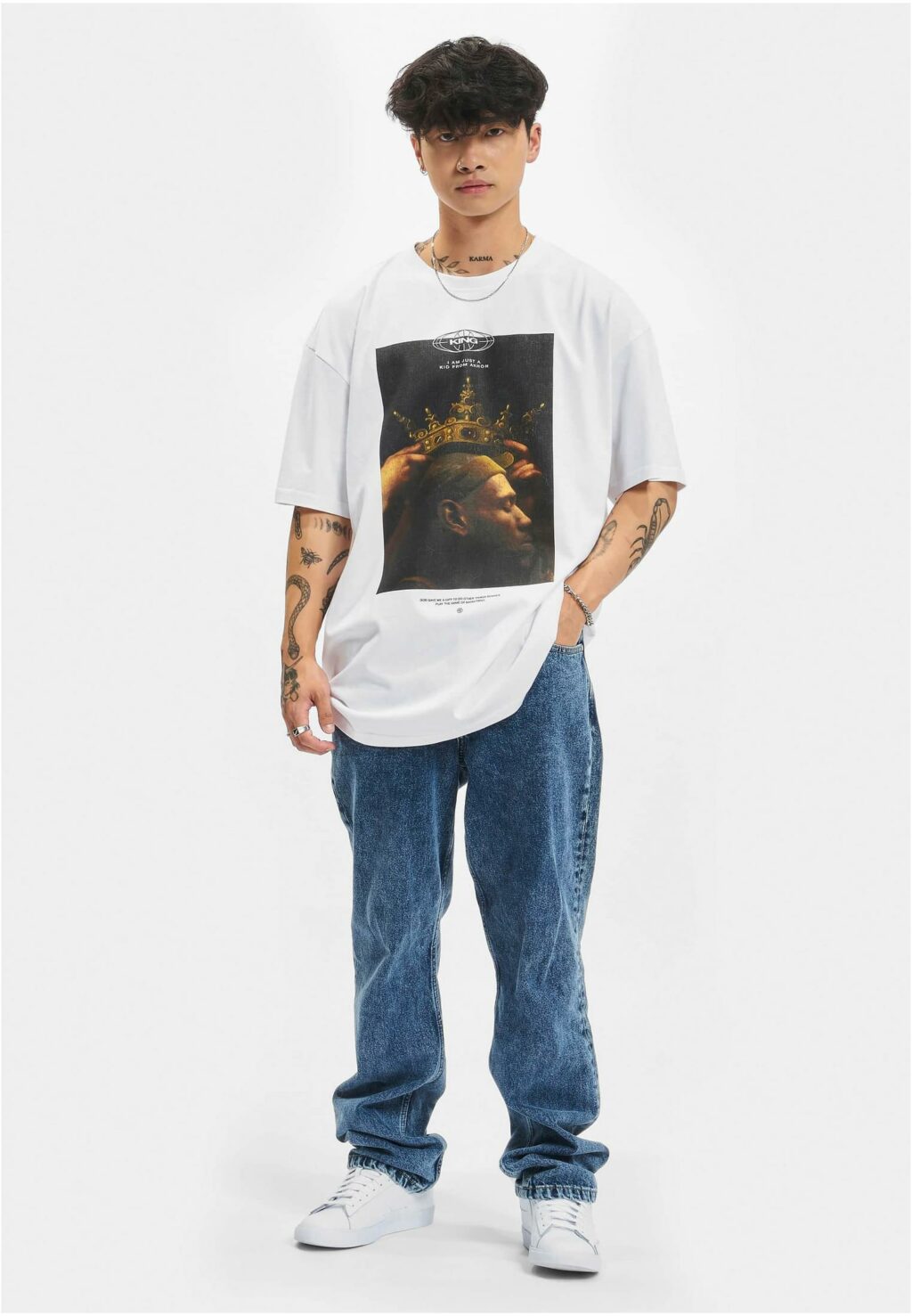 Kid from Akron Oversize Tee white MT1895