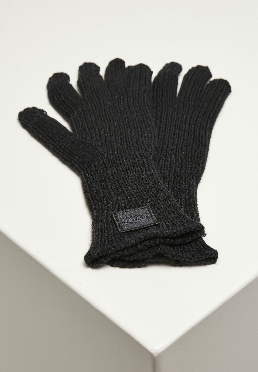 Knitted Wool Mix Smart Gloves black TB4581