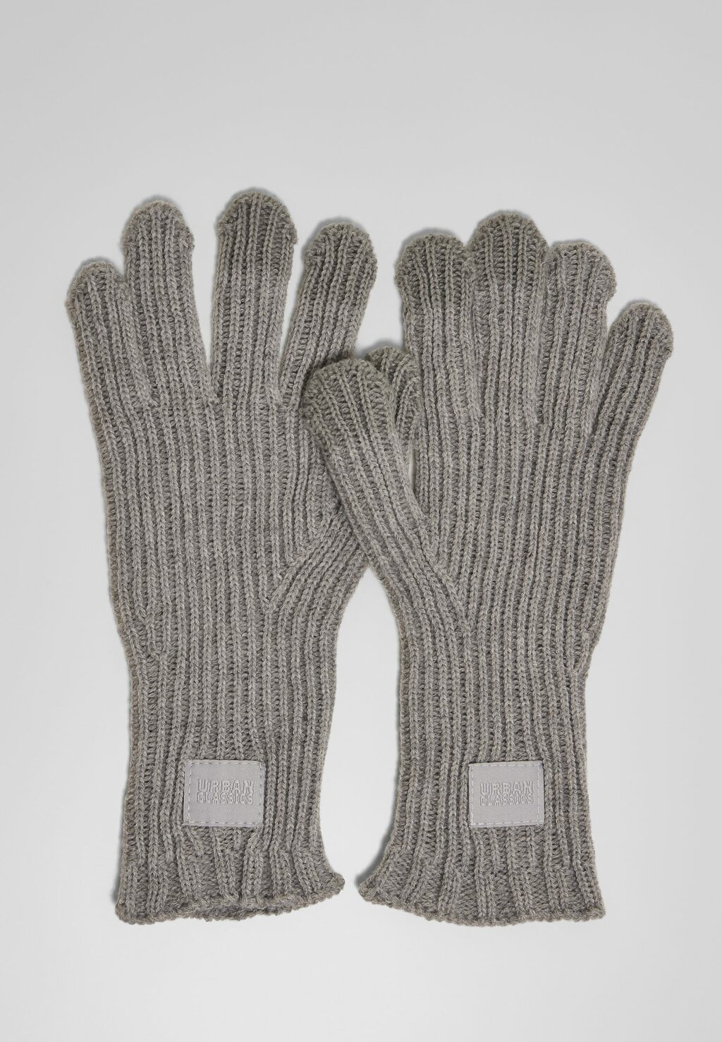 Knitted Wool Mix Smart Gloves heathergrey TB4581