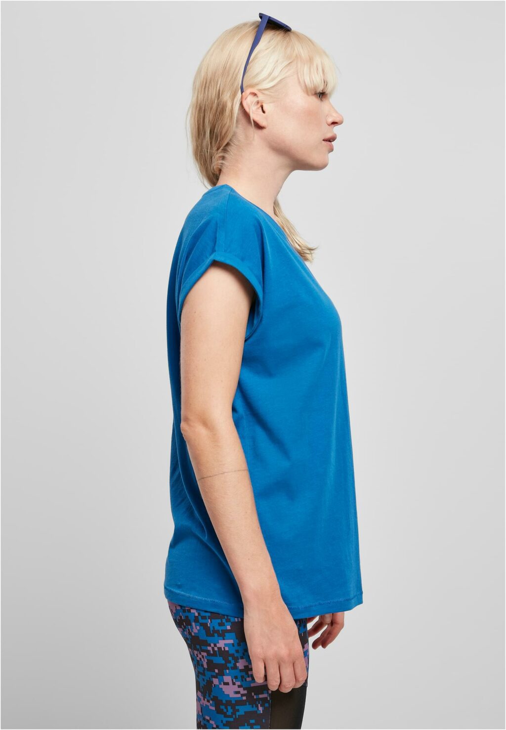 Urban Classics Ladies Extended Shoulder Tee sporty blue TB771