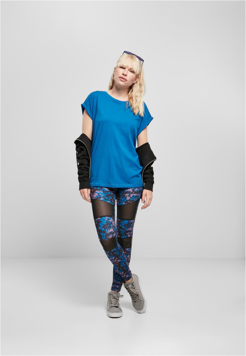 Urban Classics Ladies Extended Shoulder Tee sporty blue TB771