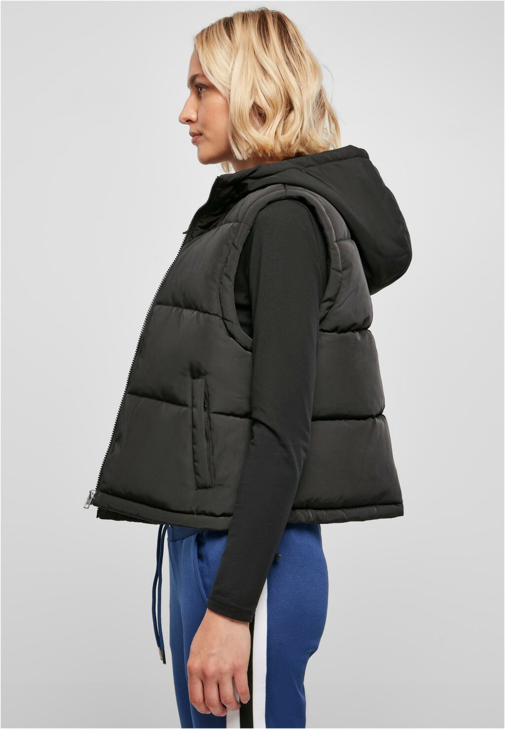 Urban Classics Ladies Recycled Twill Puffer Vest black TB5083