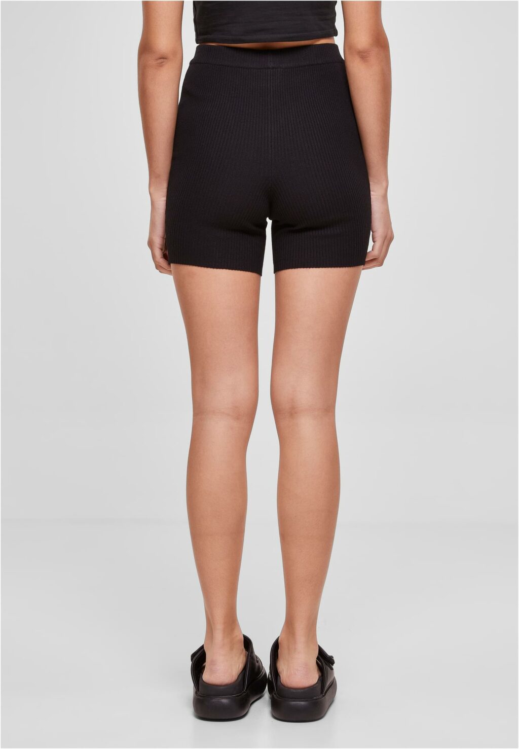 Urban Classics Ladies Rib Knit Shorts black TB6023
