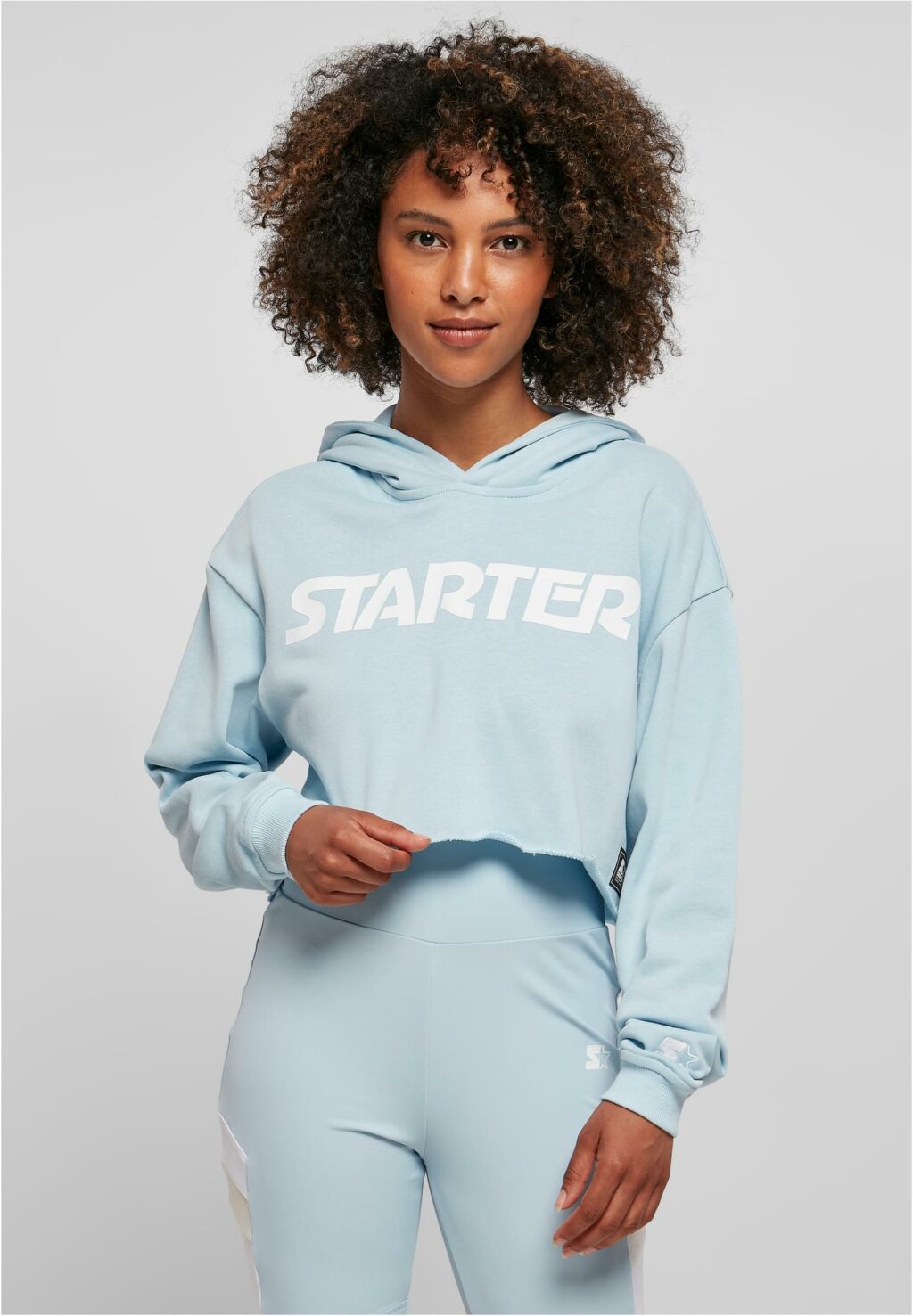 Ladies Starter Cropped Hoody icewaterblue ST168