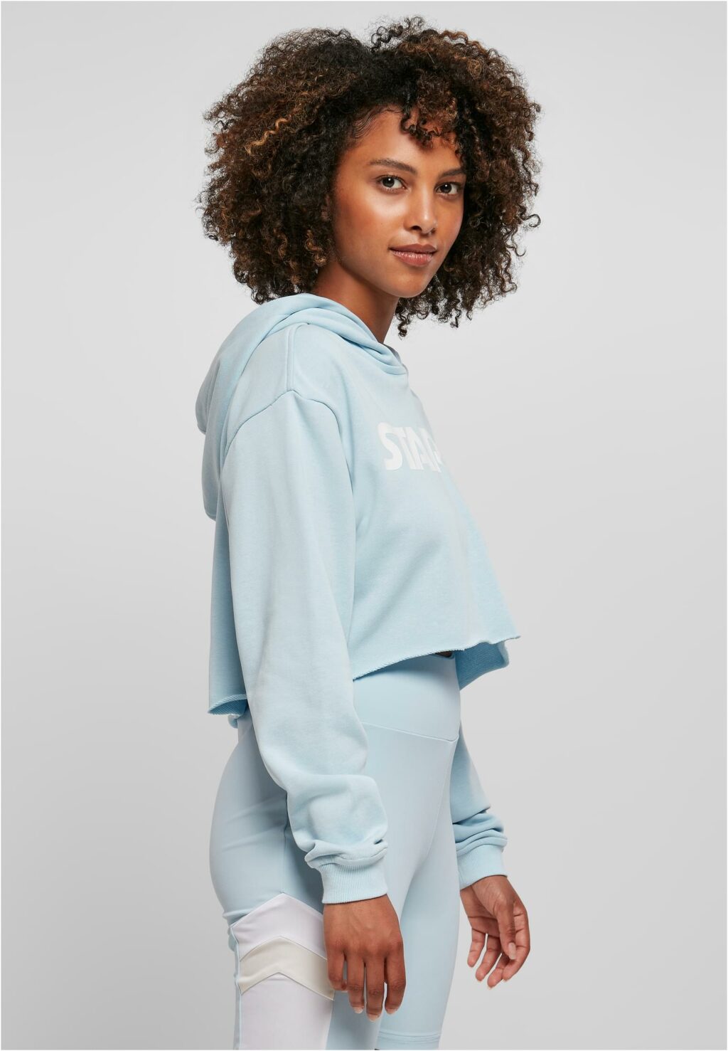 Ladies Starter Cropped Hoody icewaterblue ST168