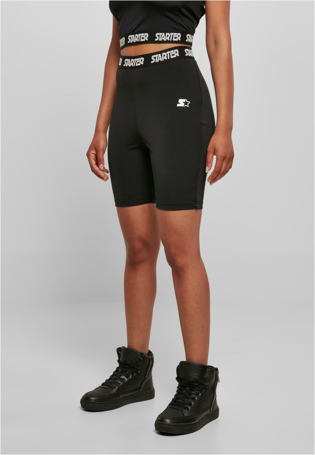 Ladies Starter Logo Tape Cycle Shorts black ST241