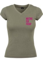 Ladies Waiting For Friday Box Tee olive MT2517
