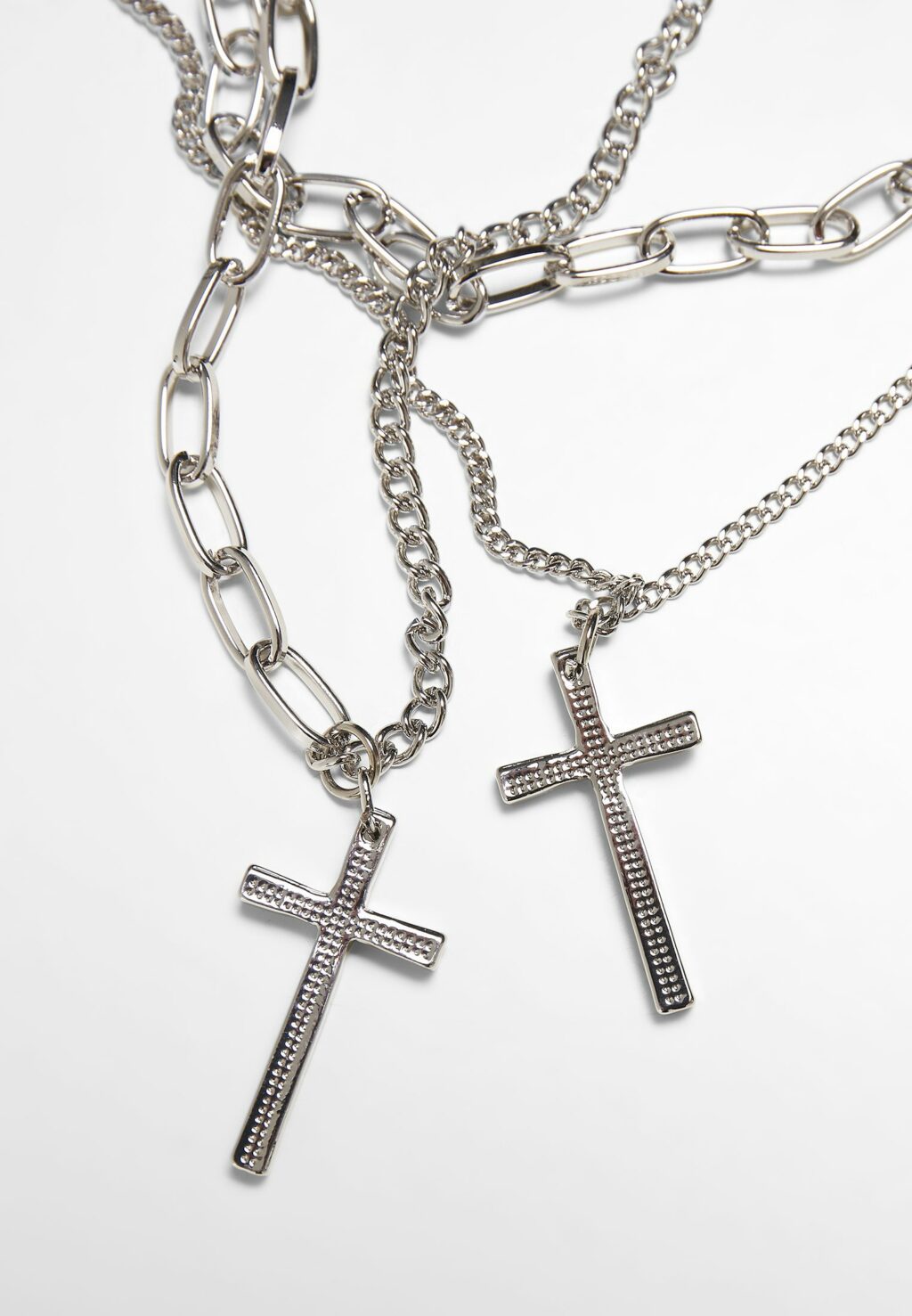 Layering Cross Necklace silver one TB4196