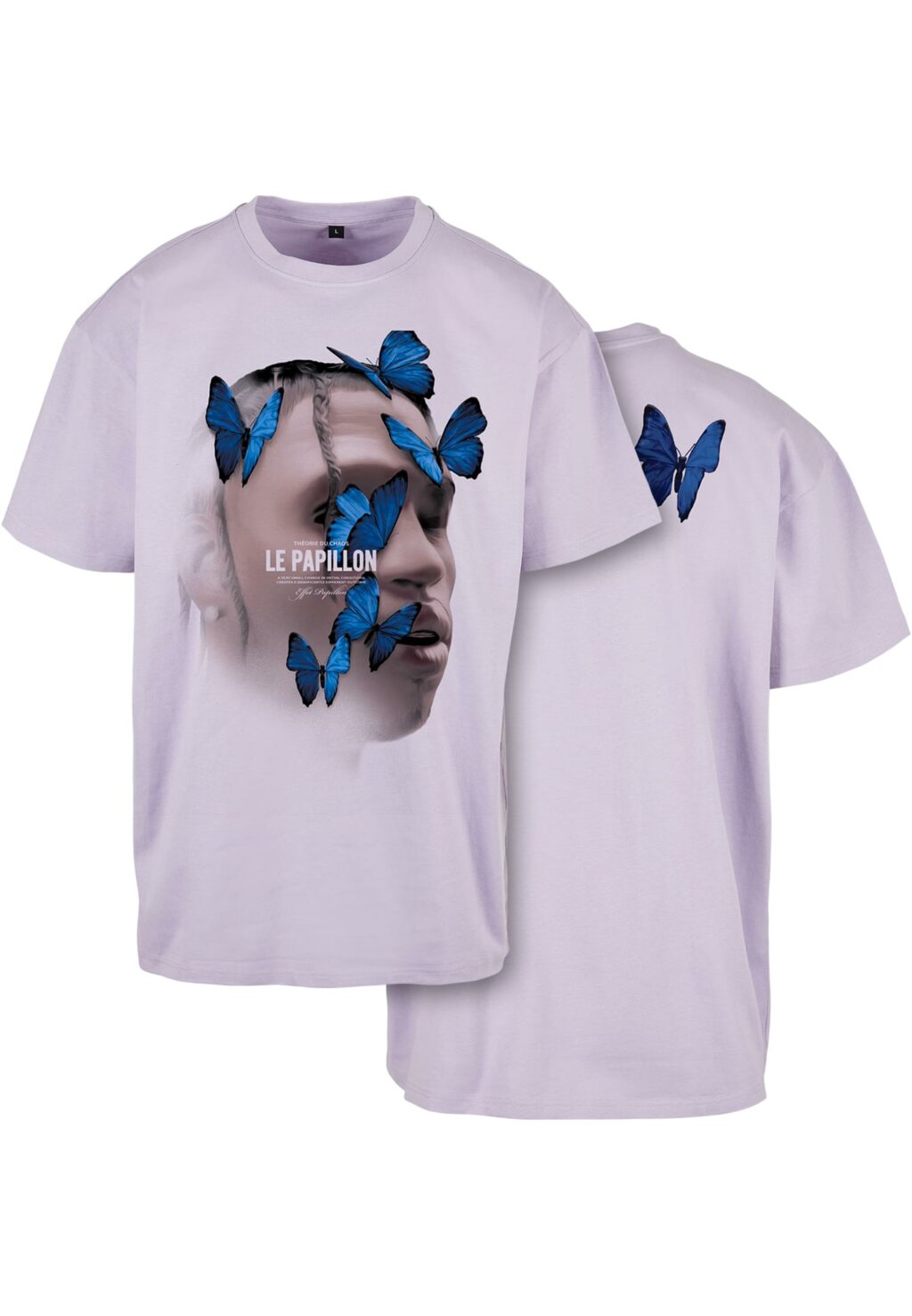 Le Papillon Oversize Tee lilac MT1899