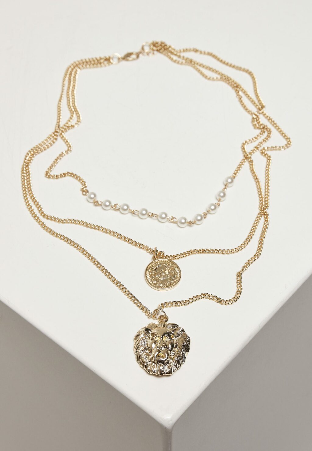 Lion Layering Necklace gold one TB4323