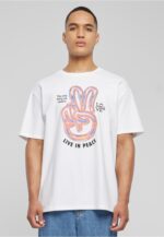Live in Peace Oversize Tee white MT2418
