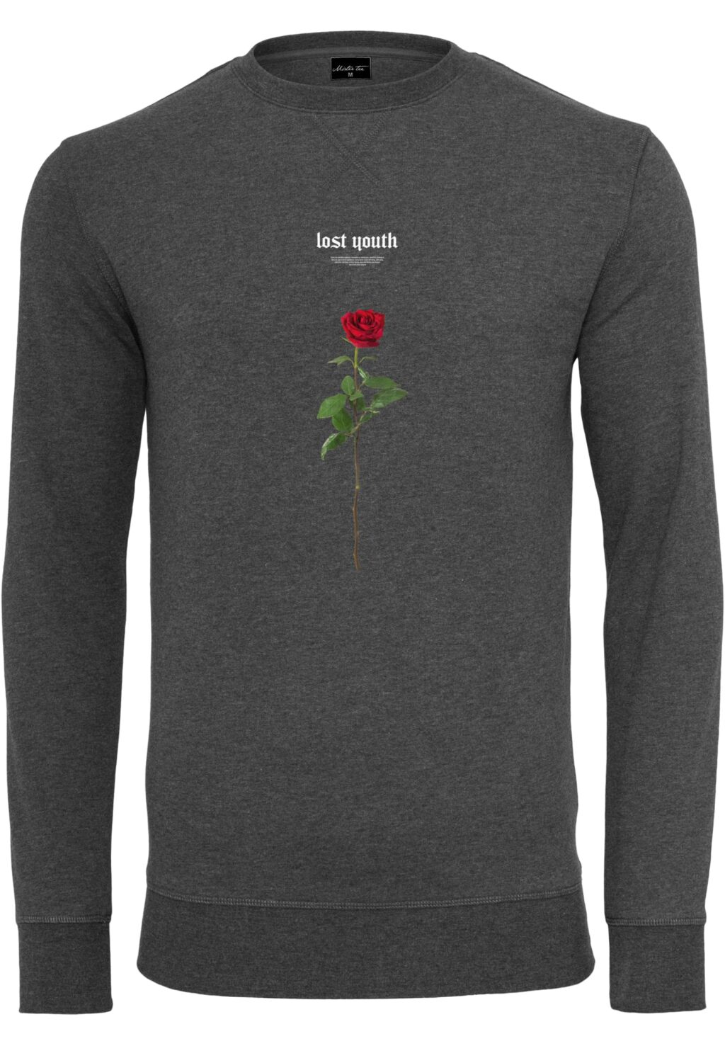 Lost Youth Rose Crewneck charcoal MT2661