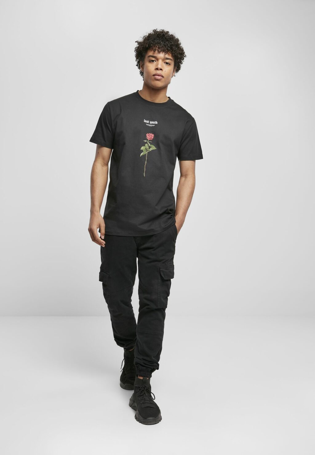 Lost Youth Rose Tee black MT1582