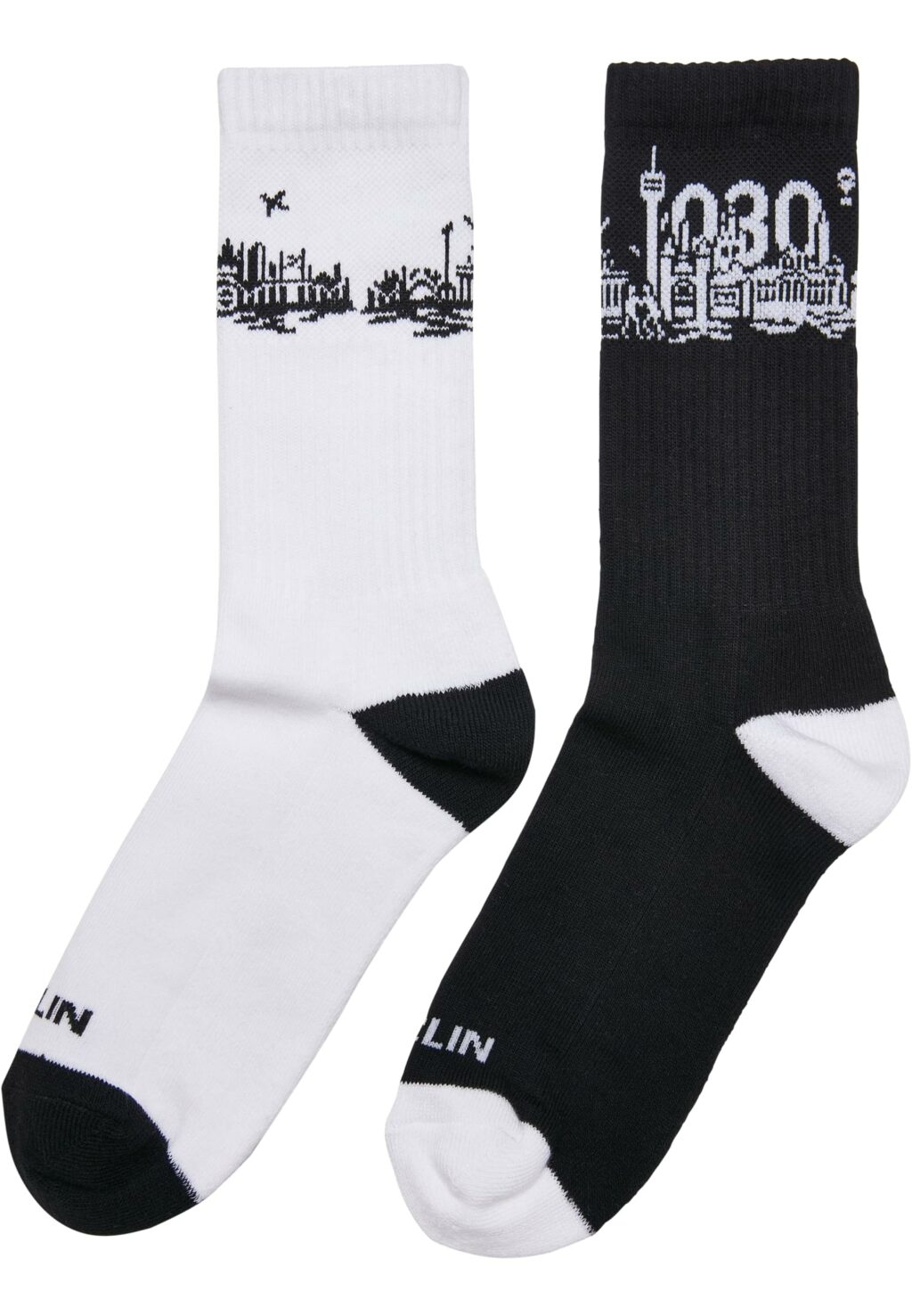 Major City 030 Socks 2-Pack black/white MT2313