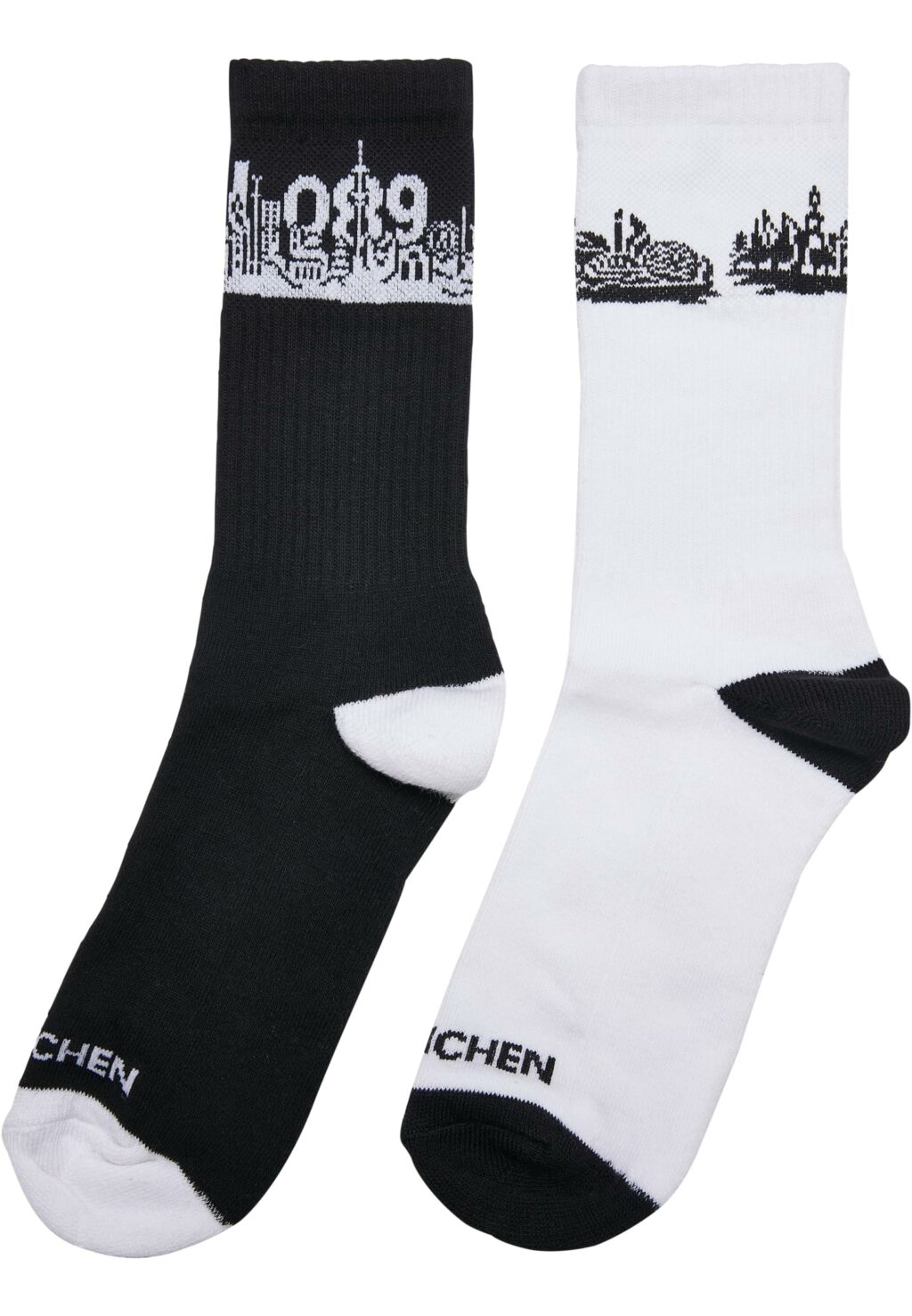 Major City 089 Socks 2-Pack black/white MT2314