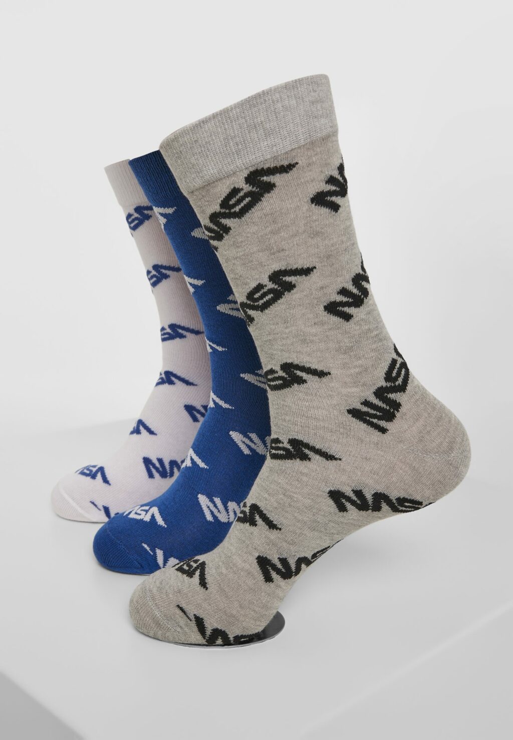 NASA Allover Socks 3-Pack blue/grey/white MT1207