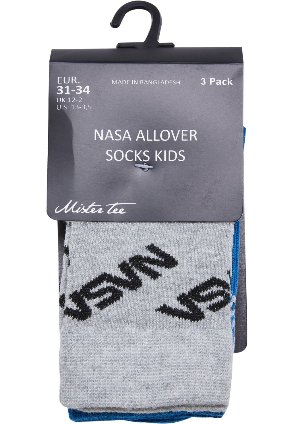 NASA Allover Socks Kids 3-Pack brightblue/grey/white MTK1207