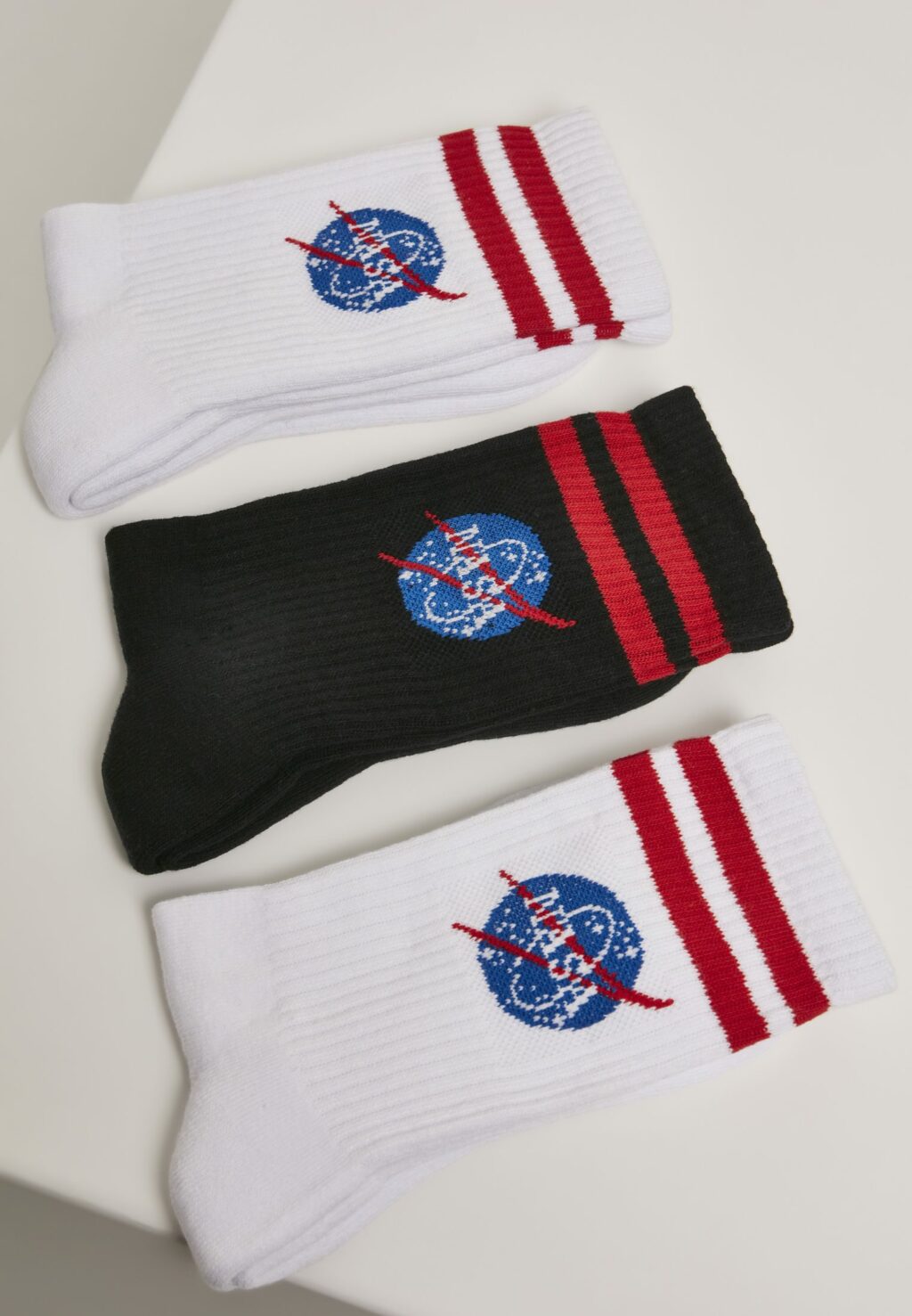 NASA Insignia Socks 3-Pack white/black/white MT2020