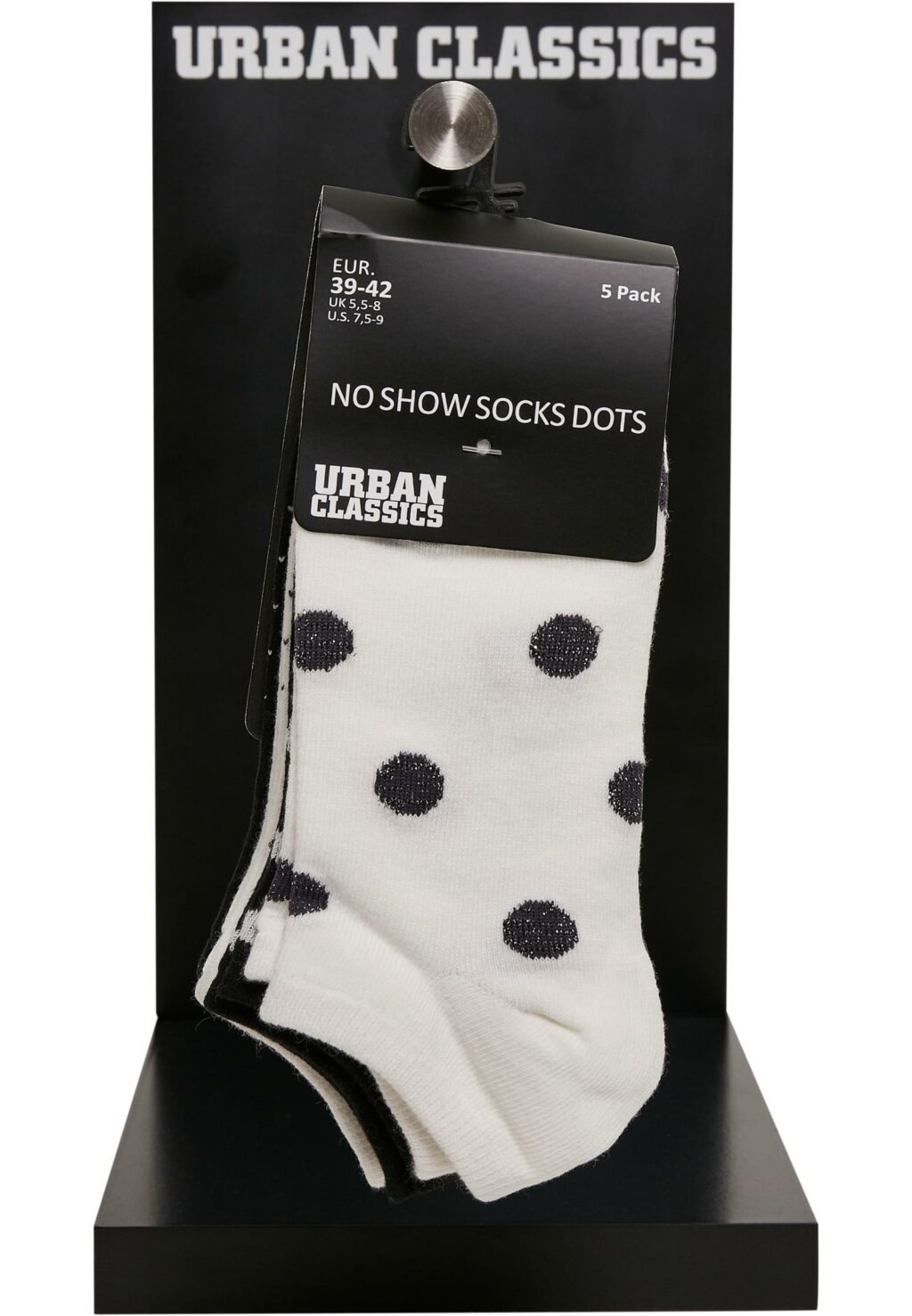 No Show Socks Dots 5-Pack white/black TB3602