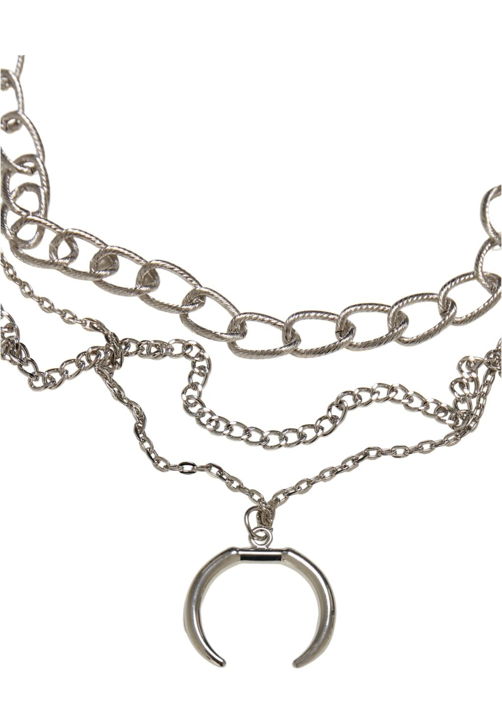Open Ring Layering Necklace silver one TB5150
