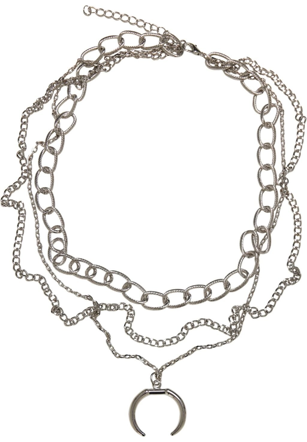 Open Ring Layering Necklace silver one TB5150