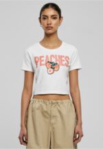 Peaches Cropped Tee white MST011