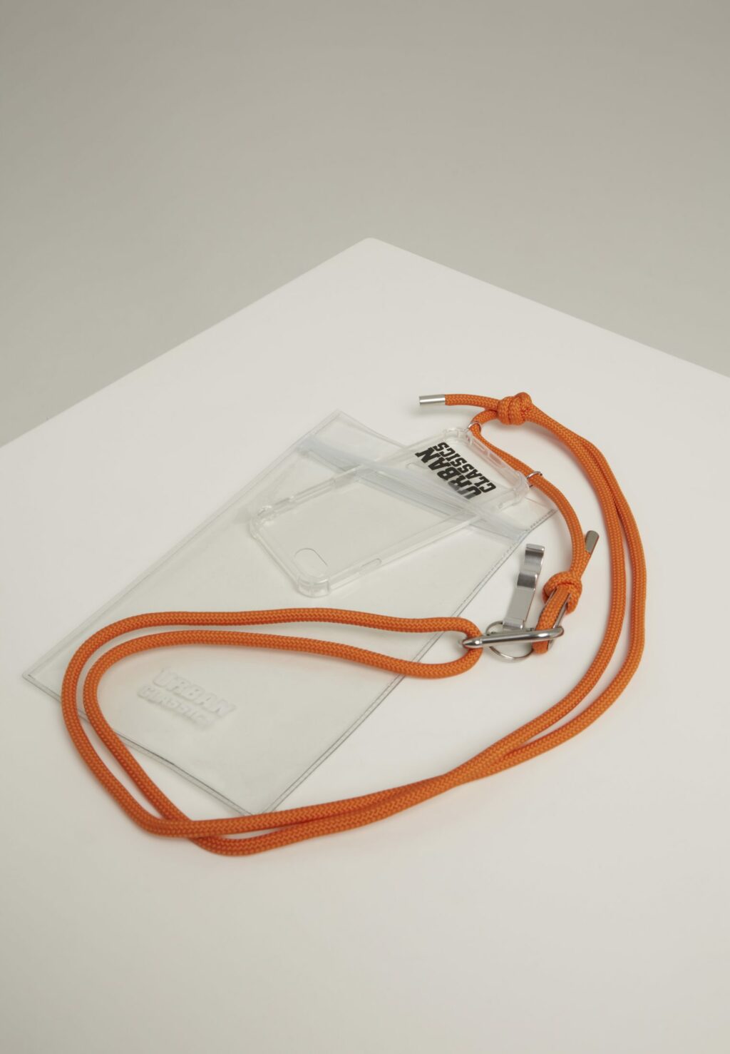 Phone Necklace with Additionals I Phone 8 transparent/orange one TB3301