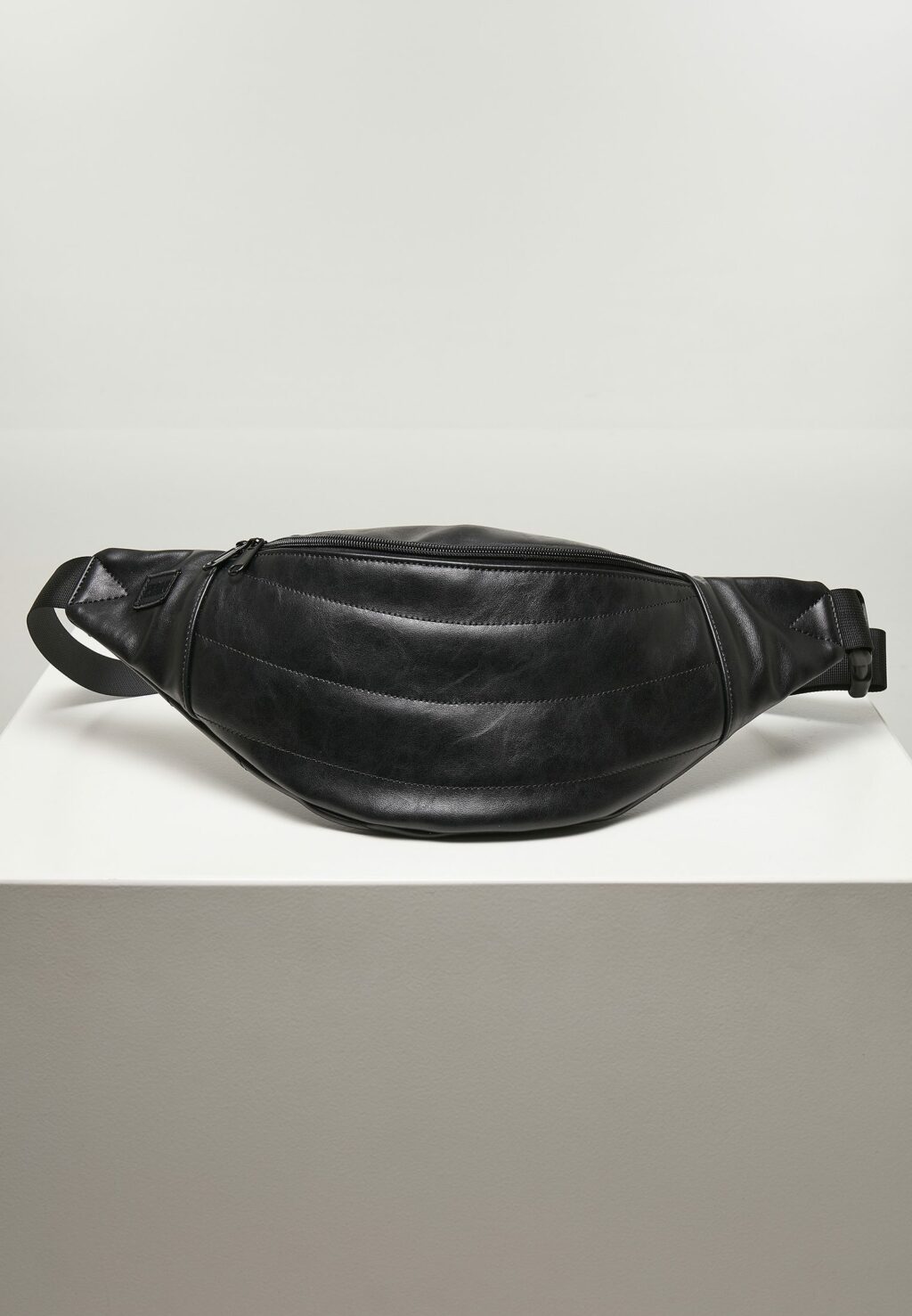 Puffer Imitation Leather Shoulder Bag black one TB4572