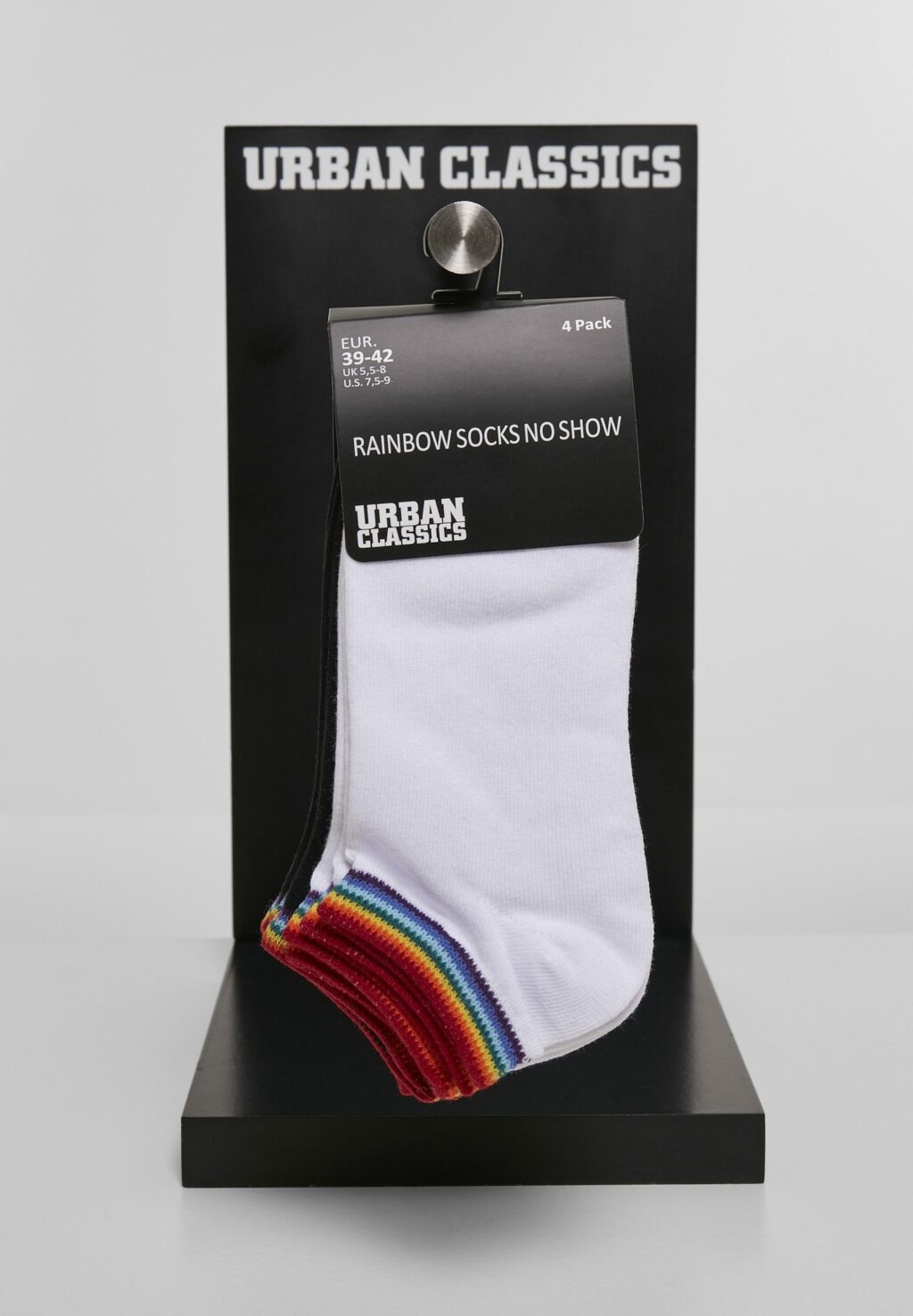 Rainbow Socks No Show 4-Pack black/white TB3605