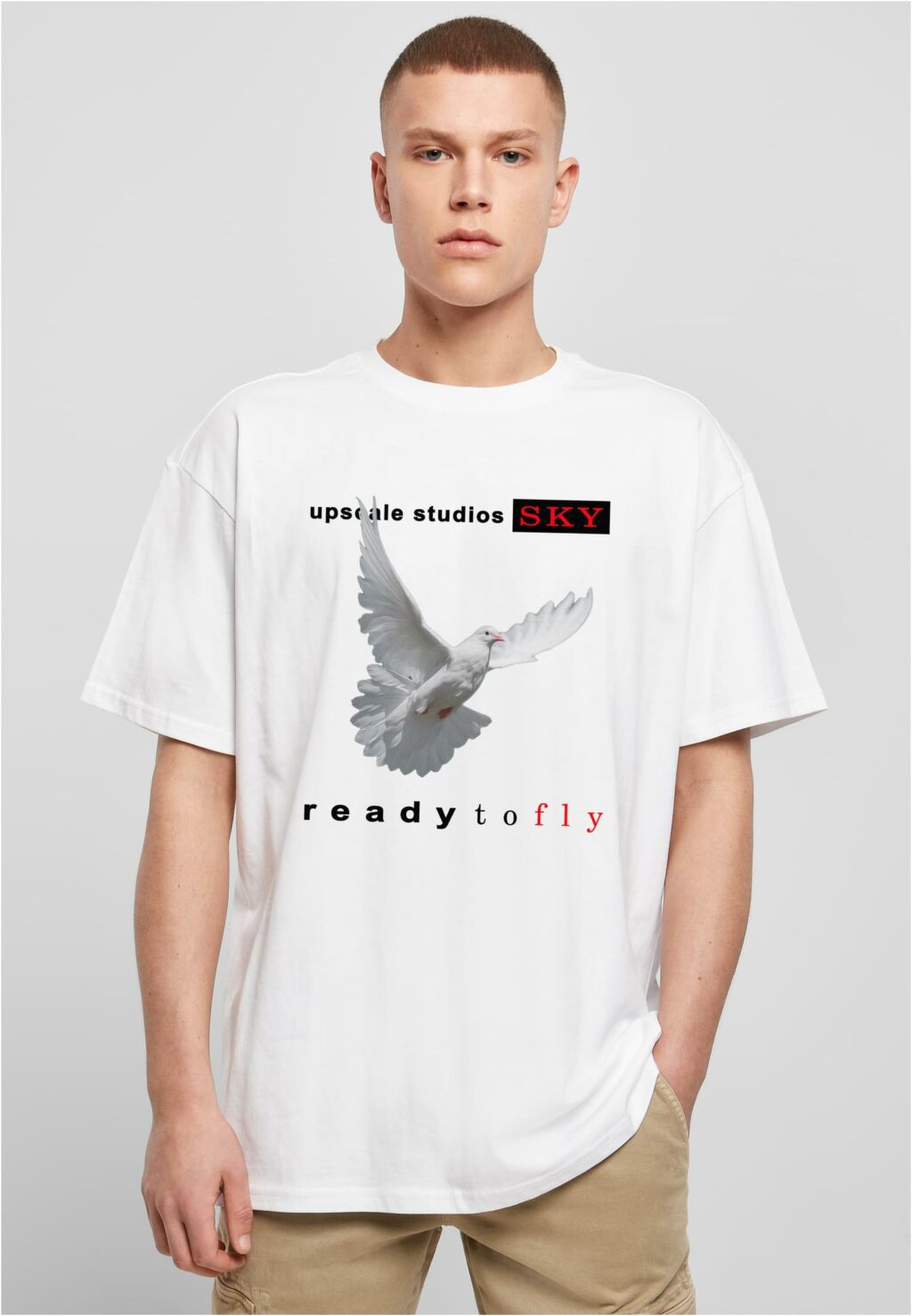 Ready to fly Oversize Tee white MT2865