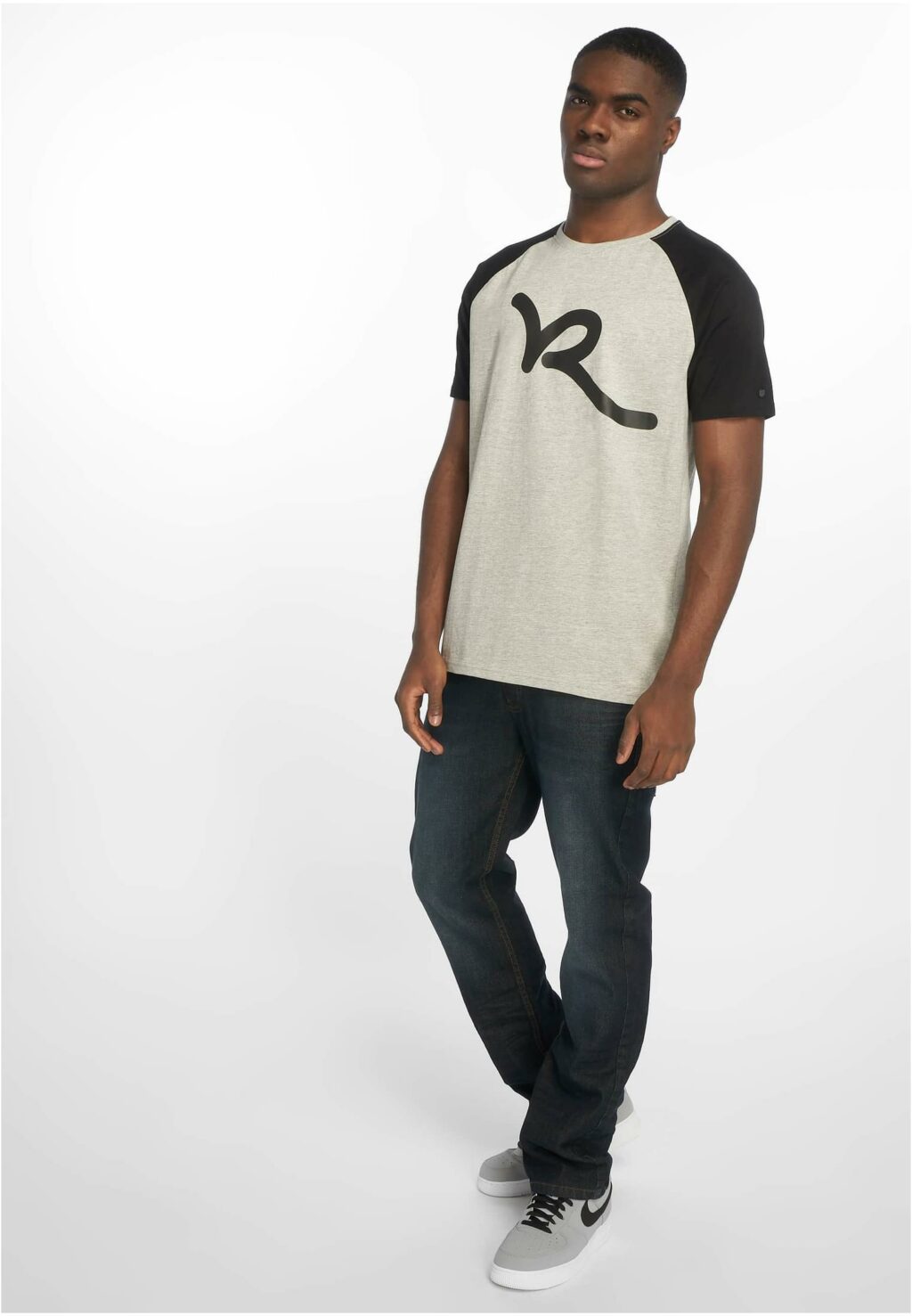 Rocawear T-Shirt grey melange/black RWTS050