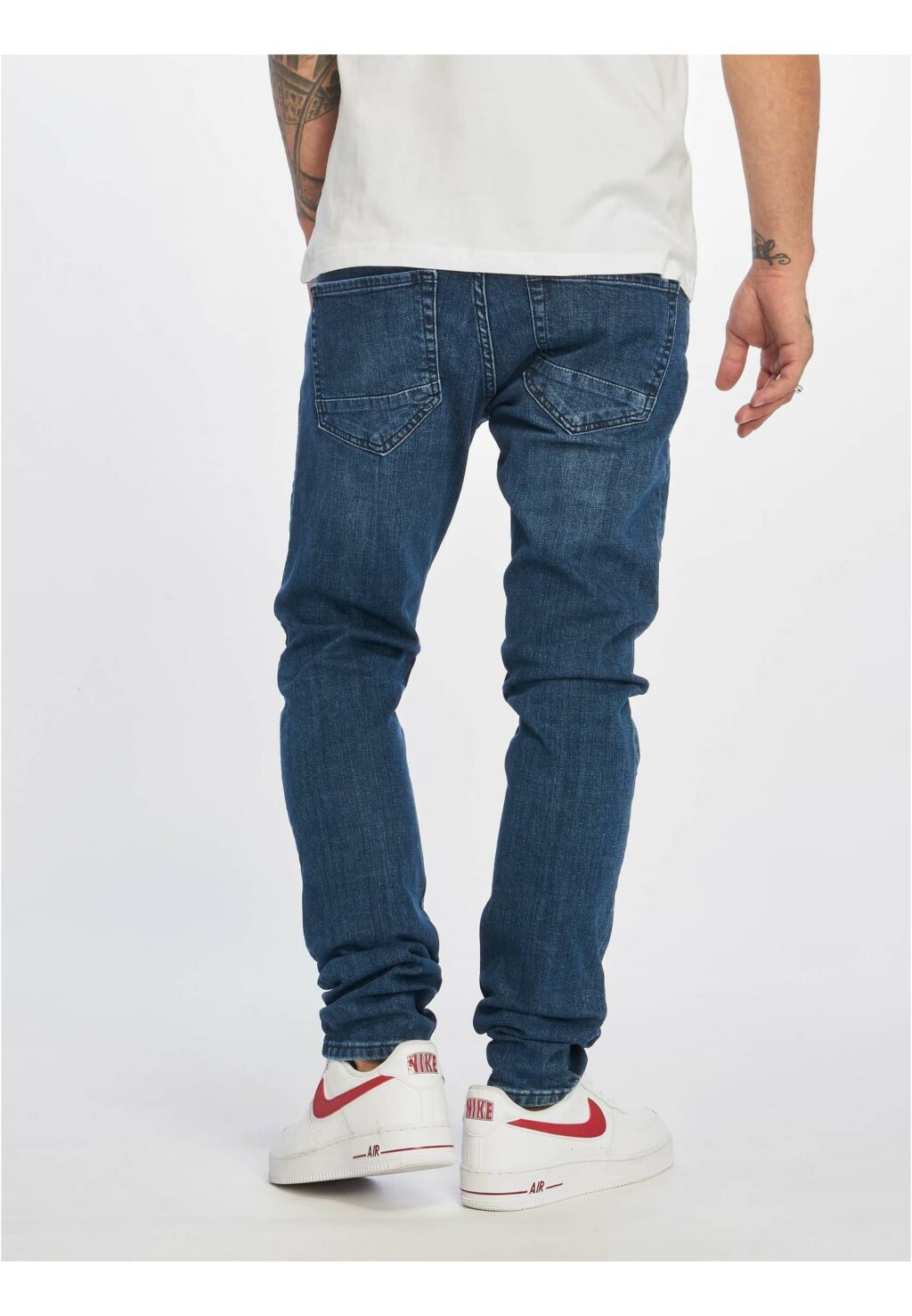 Skom Slim Fit Jeans Washed denimblue DFJS102