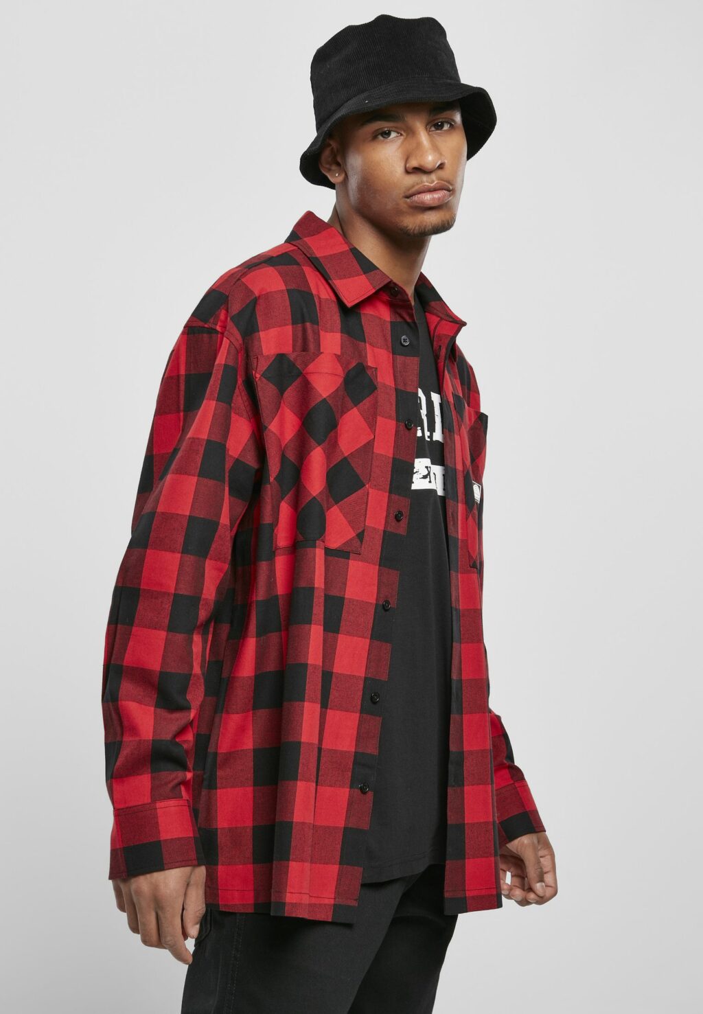 Southpole Check Flannel Shirt red SP029