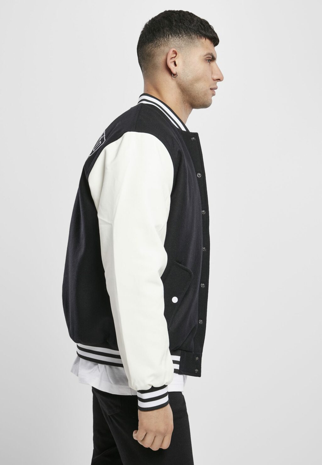 Starter College Jacket black/white ST054