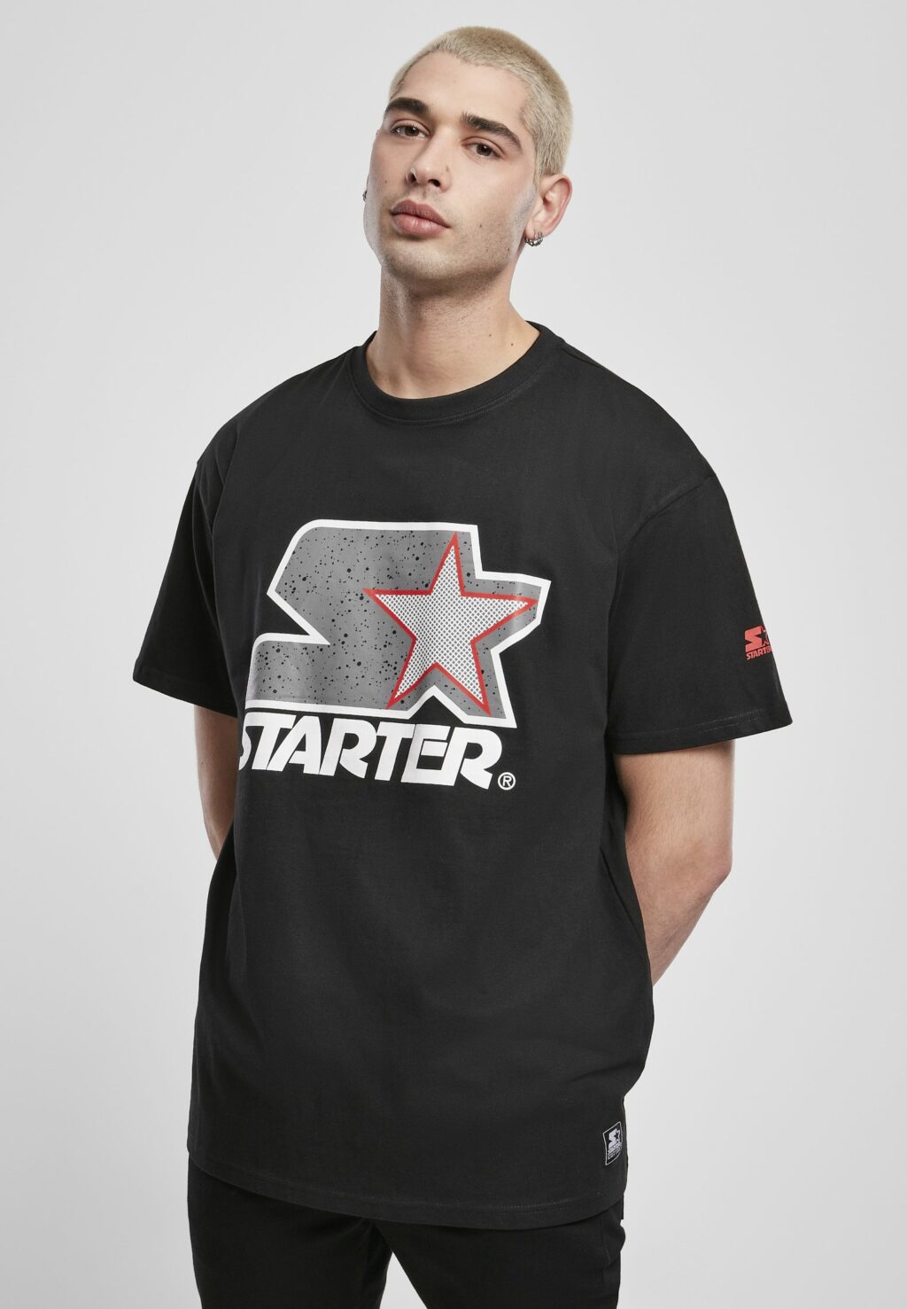 Starter Multicolored Logo Tee blk/gry ST017