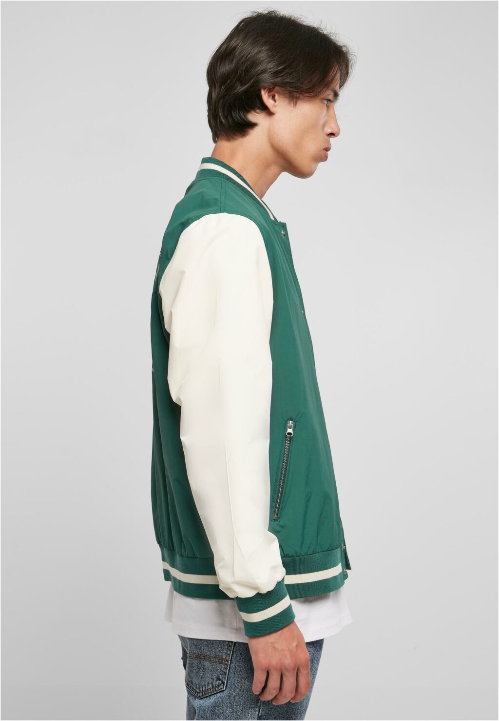 Starter Nylon College Jacket darkfreshgreen/palewhite ST352