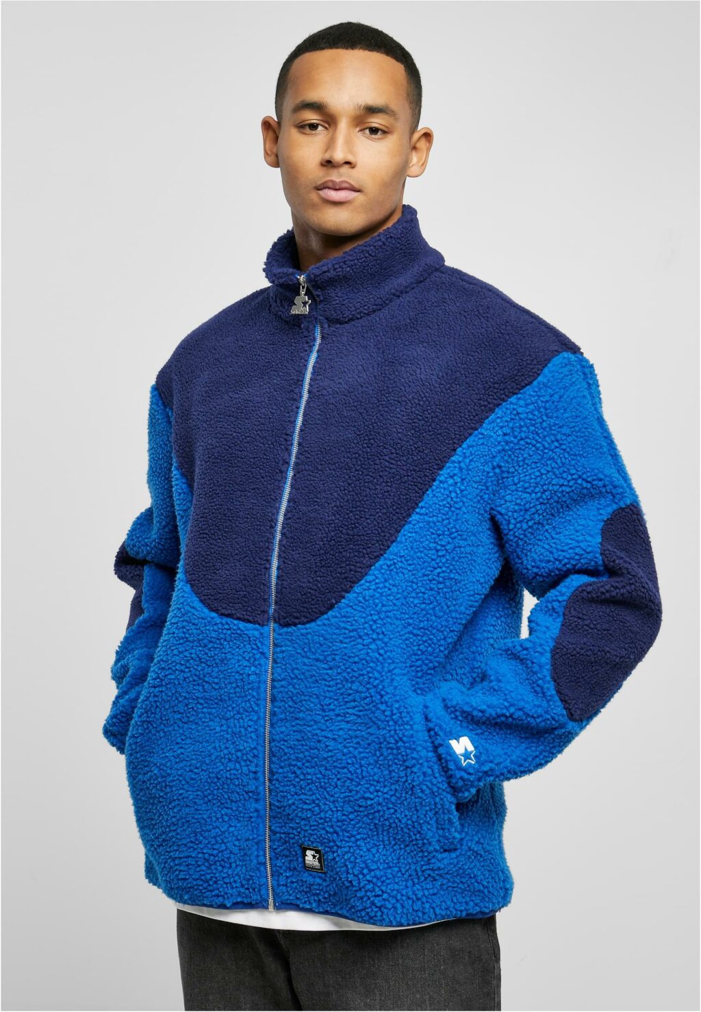 Starter Sherpa Fleece Jacket cobaltblue/darkblue ST363