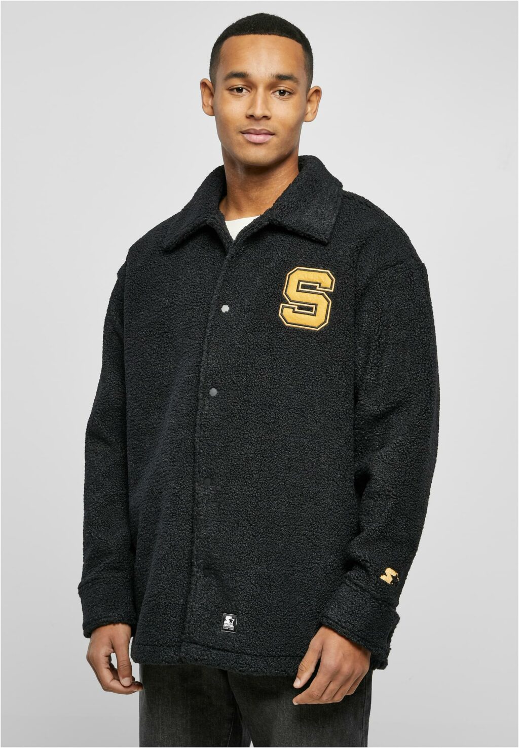Starter Sherpa Shirt Jacket black ST361