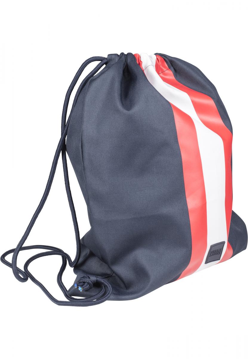 Striped Gym Bag navy/fire red/white one TB2256