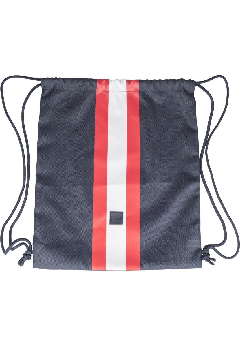 Striped Gym Bag navy/fire red/white one TB2256