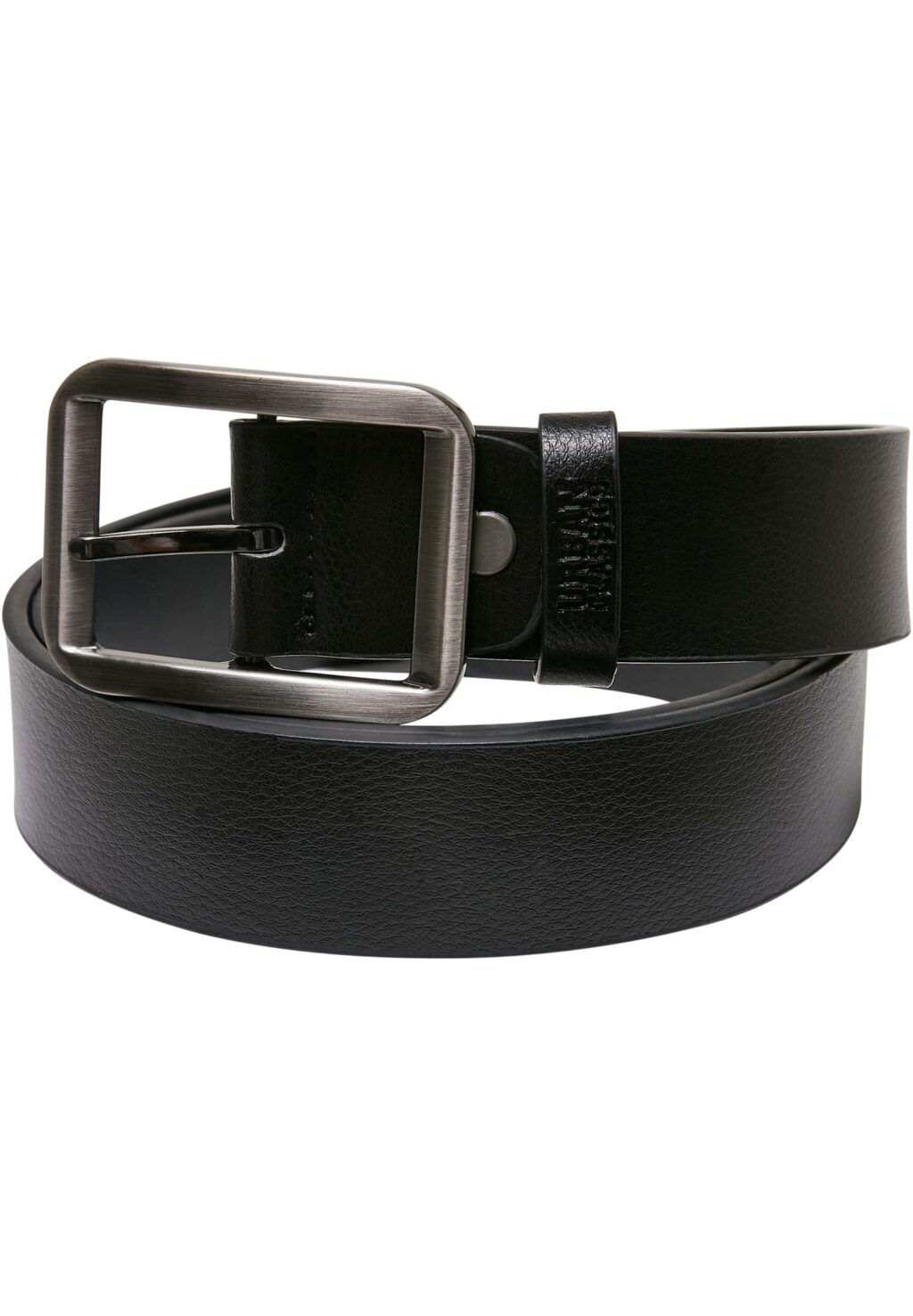 Synthetic Leather Thorn Buckle Basic Belt black TB5822