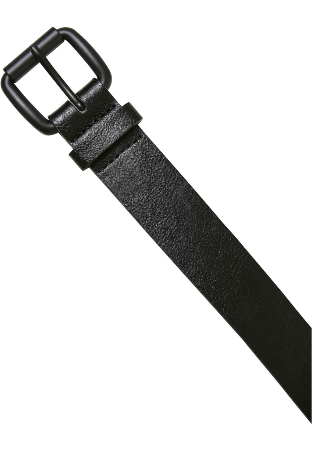 Synthetic Leather Thorn Buckle Casual Belt black TB5661