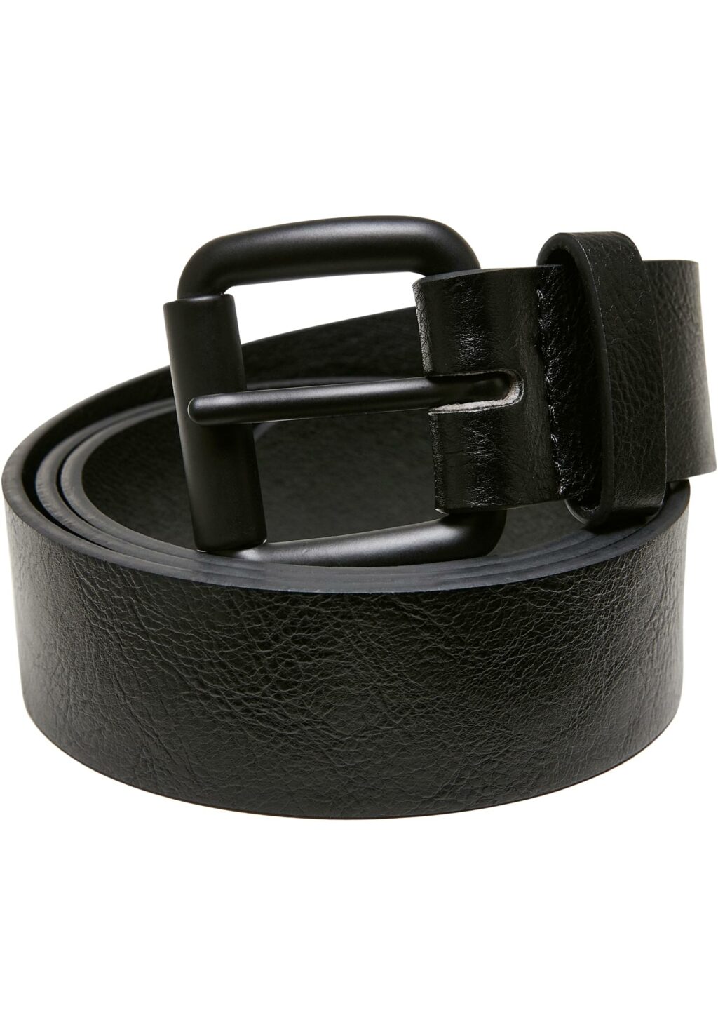 Synthetic Leather Thorn Buckle Casual Belt black TB5661