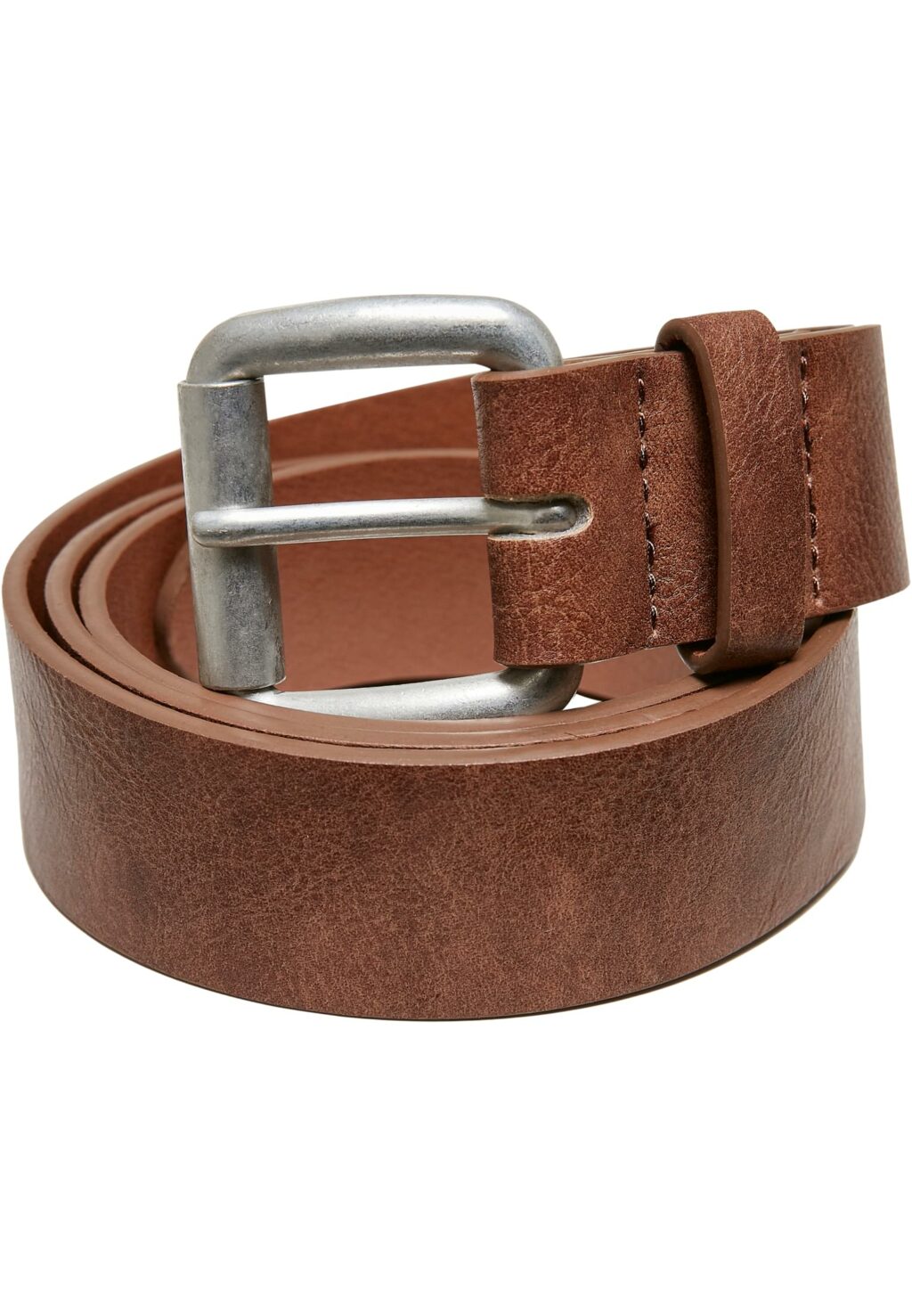 Synthetic Leather Thorn Buckle Casual Belt brown TB5661