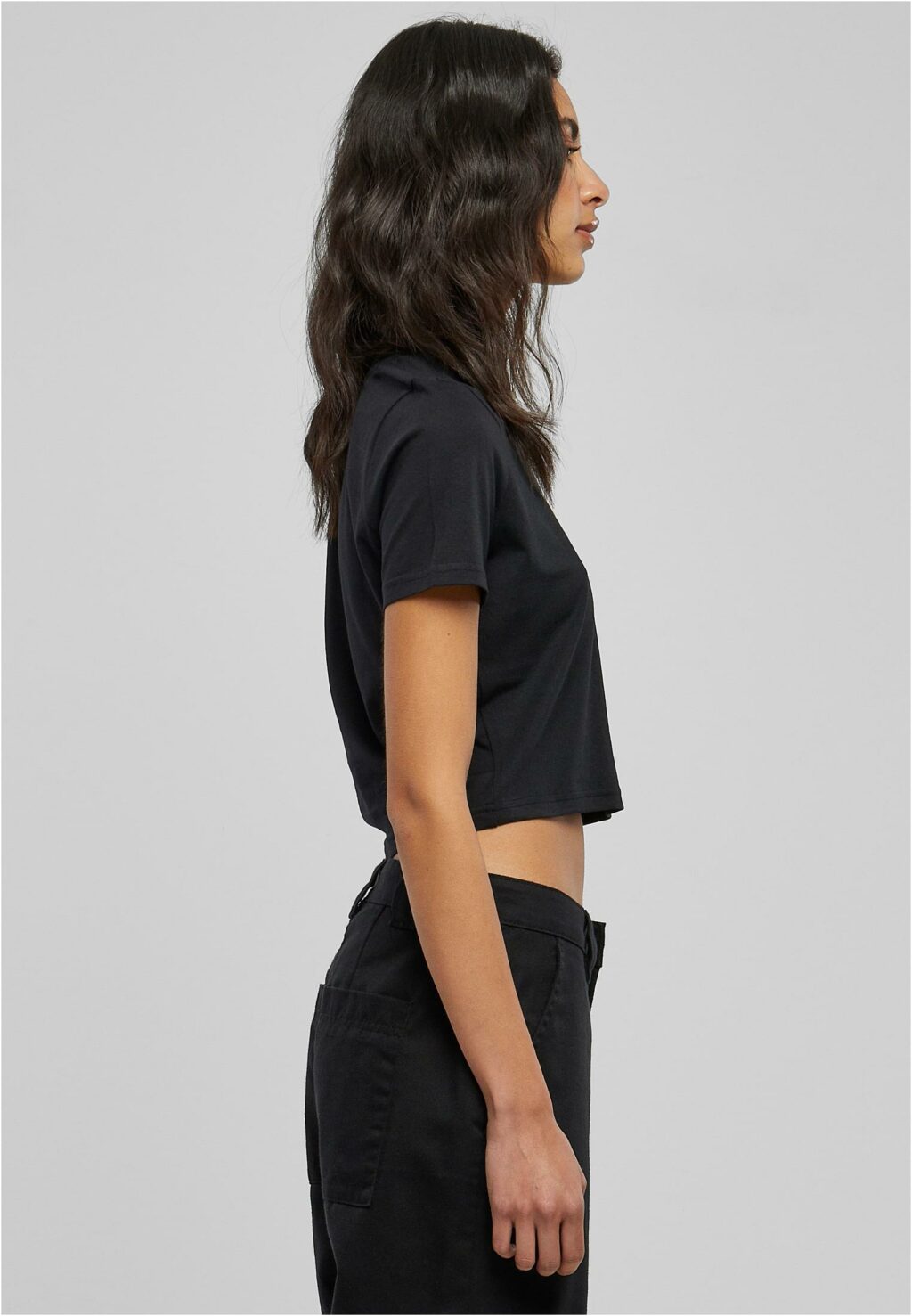 Take It Daisy Cropped Tee black BE067